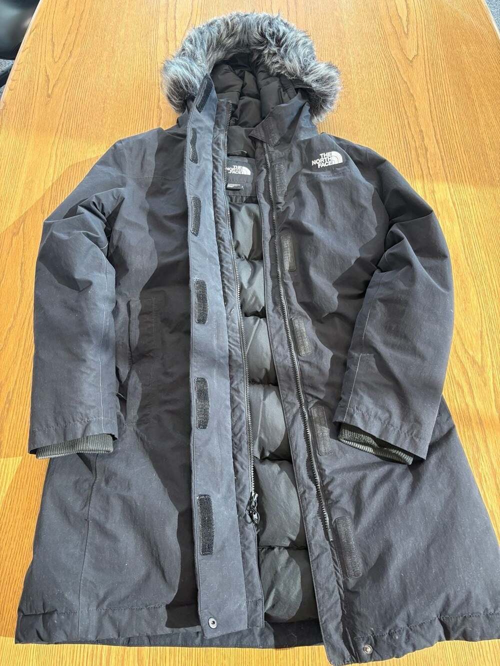 The North Face Arctic Parka Down Coat Size L Black